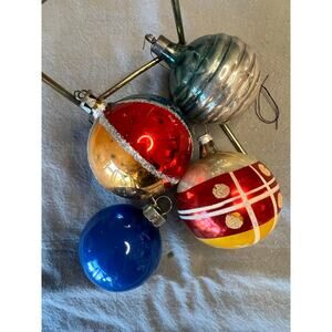 Vintage Christmas Ornaments: Various Colors